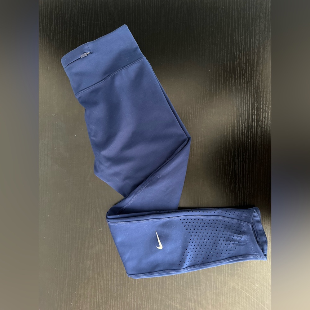 Nike Grey Floral and Blue Leggings - Picture 11 of 12